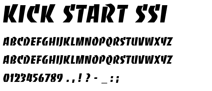Kick Start SSi font